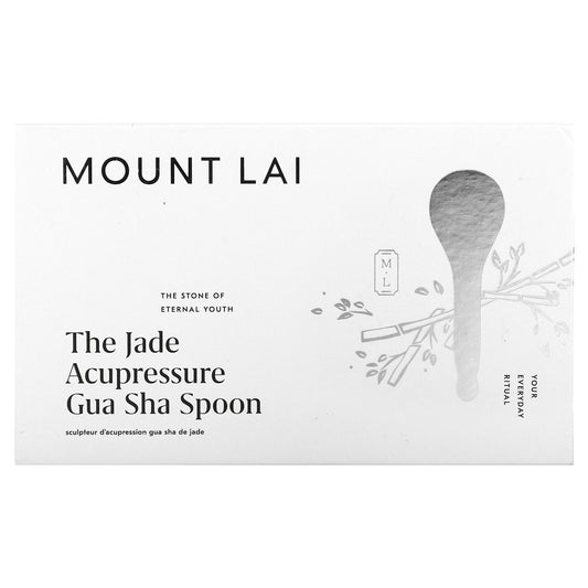 Mount Lai, The Jade Acupressure Gua Sha Spoon, 1 Tool