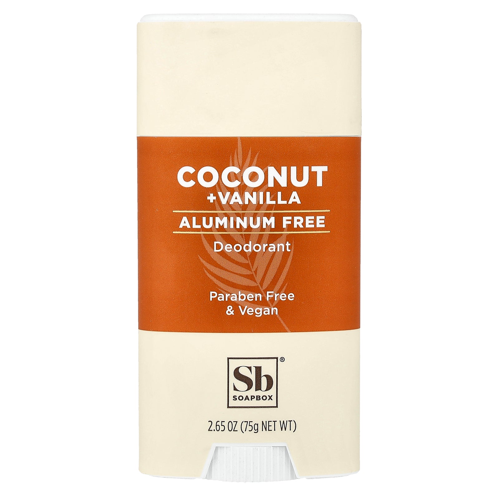 Soapbox, Aluminum Free Deodorant, Coconut Vanilla, 2.65 oz (75 g)