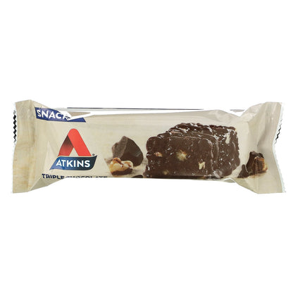 Atkins, Snack, Triple Chocolate Bar, 5 Bars, 1.41 oz (40 g) Each