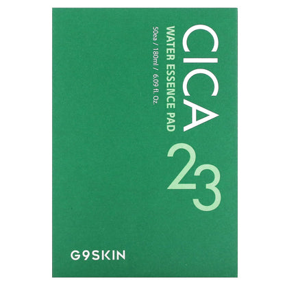 G9skin, Cica 23 Water Essence Pad, 50 Pads, 6.09 fl oz (180 ml)