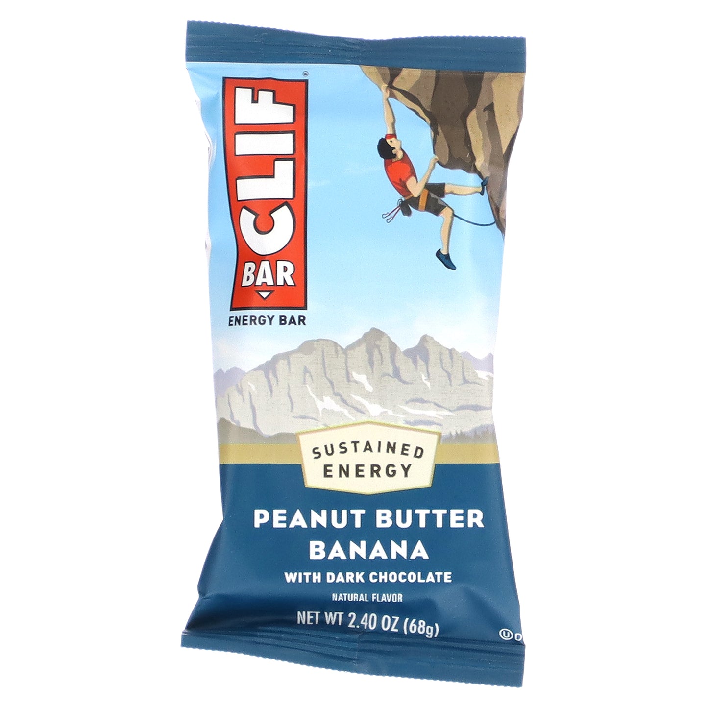 Clif Bar, Energy Bar, Peanut Butter Banana with Dark Chocolate, 12 Bars, 2.40 oz (68 g) Each