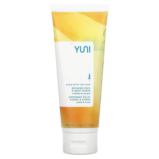 Yuni Beauty, Glow With The Flow, Refining Face & Body Scrub, 4 oz (113 g)