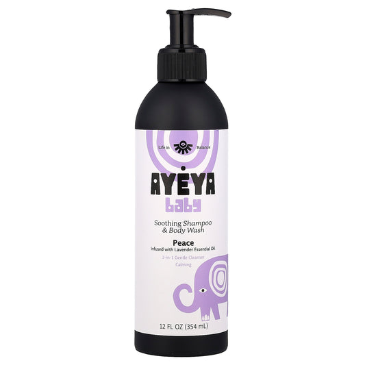 Ayeya, Baby, Soothing Shampoo & Body Wash, Lavender, 12 fl oz (354 ml)